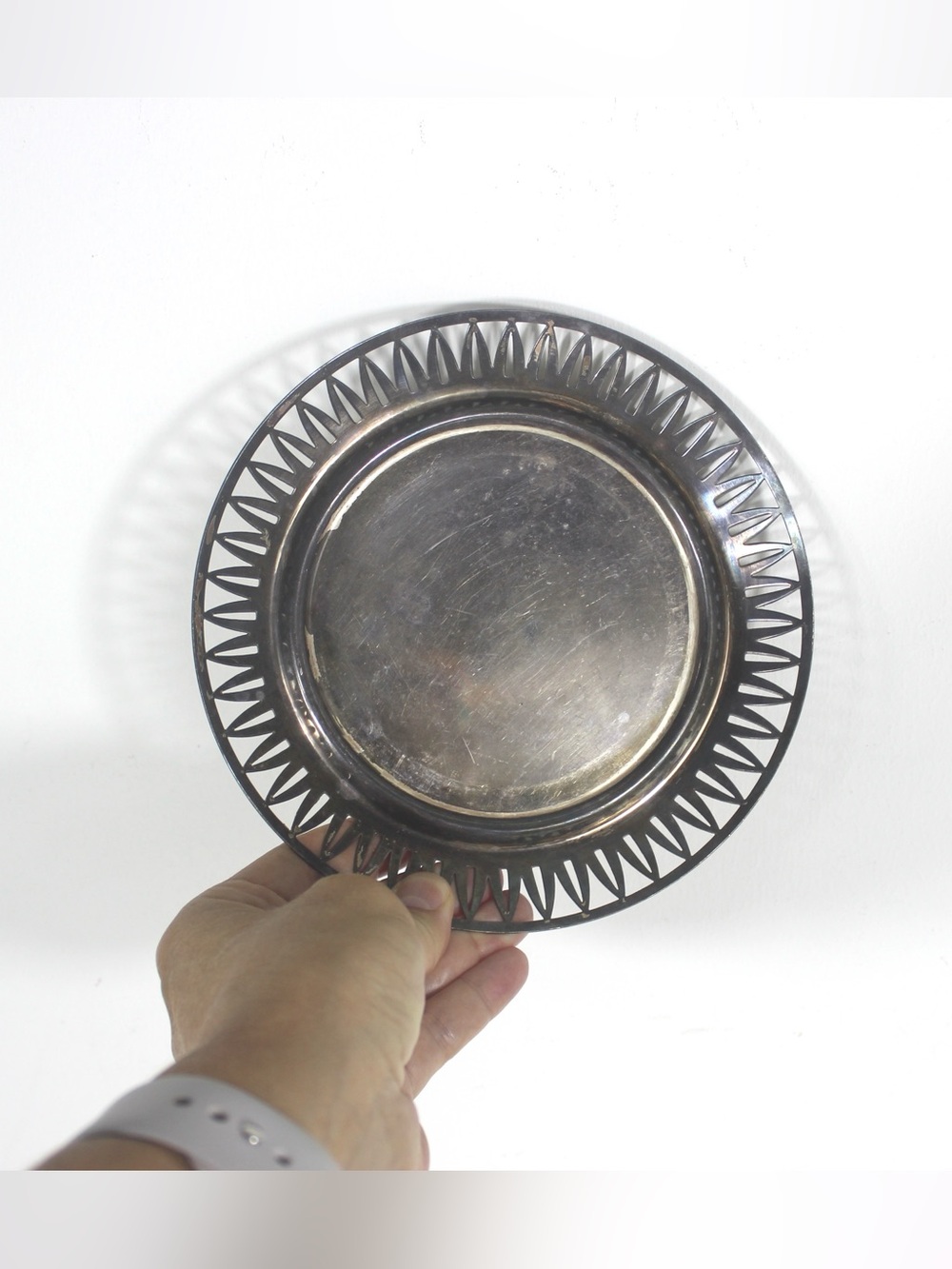 Silverplated Wine Coaster or Pillar Candleholder - Picture 8 of 8